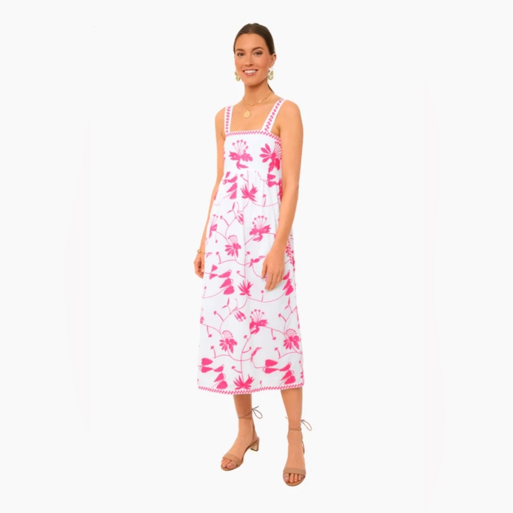 Tropical Flower Pink Agate Dress - Nimo With Love